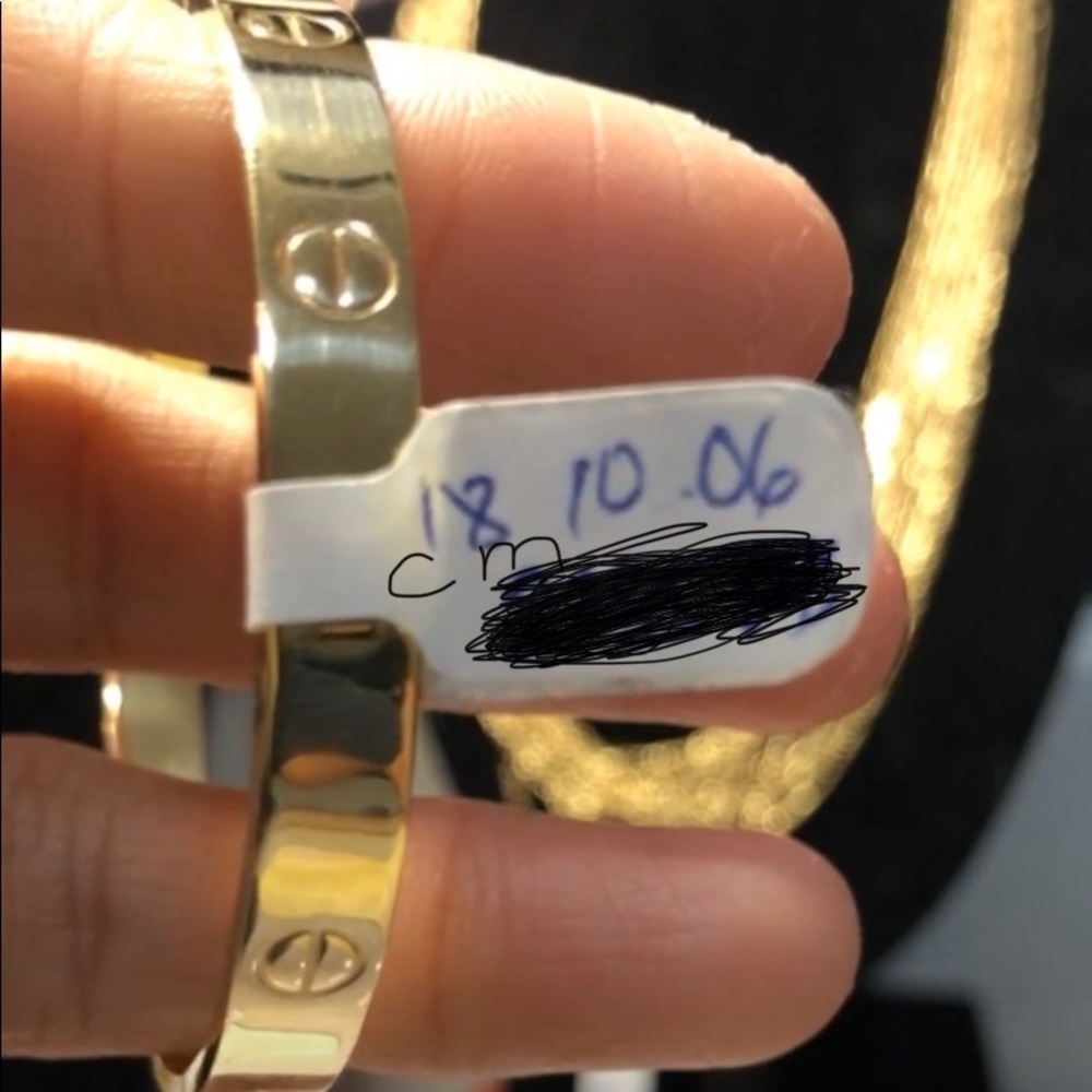 Cartier designed like 18k dubai/saudi gold.18cm.